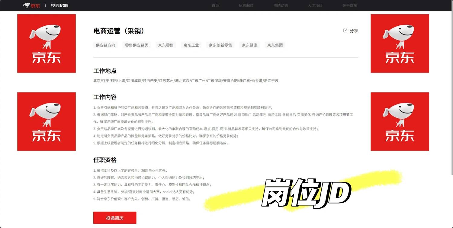 莫守城规｜京东JDY电商运营实习面试经验🤨 - 小红书